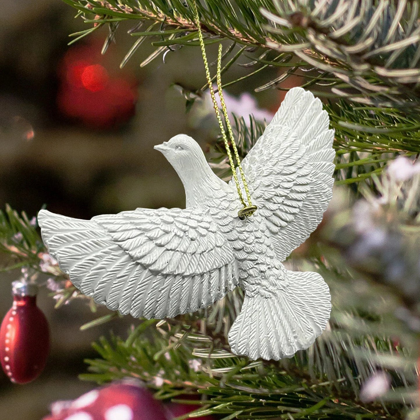 Friendship Doves Christmas Ornament Set | Home Alone 2 Inspired Resin Tree Decoration