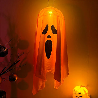 Halloween LED Ghost Hanging Light – Outdoor & Indoor Ghost Decoration for Home, Party, Bar & Horror Props