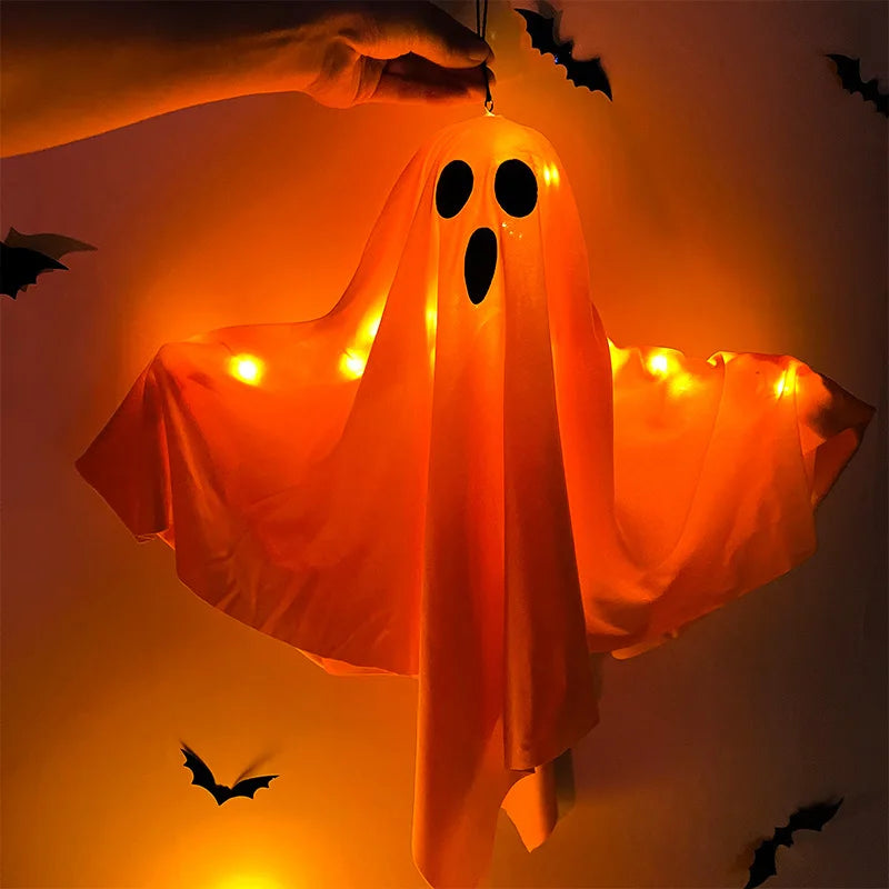 Halloween LED Ghost Hanging Light – Outdoor & Indoor Ghost Decoration for Home, Party, Bar & Horror Props