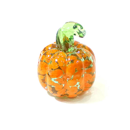 Mini Glass Pumpkin Figurines – Cute Halloween Table Ornaments, Autumn Home & Party Decorations
