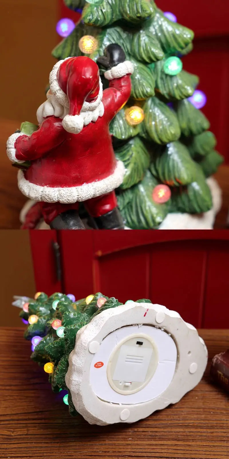 Ceramic Santa Claus & Christmas Tree Ornaments – Festive Christmas Decorations for Home