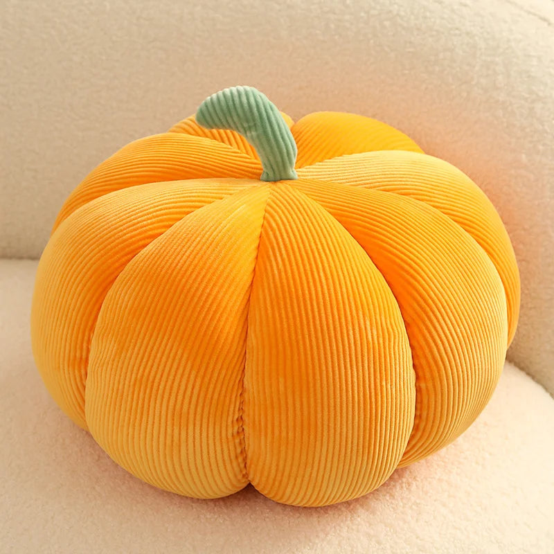 Large Halloween Pumpkin Plush Pillow – Soft Stuffed Pumpkin for Holiday & Seasonal Home Décor