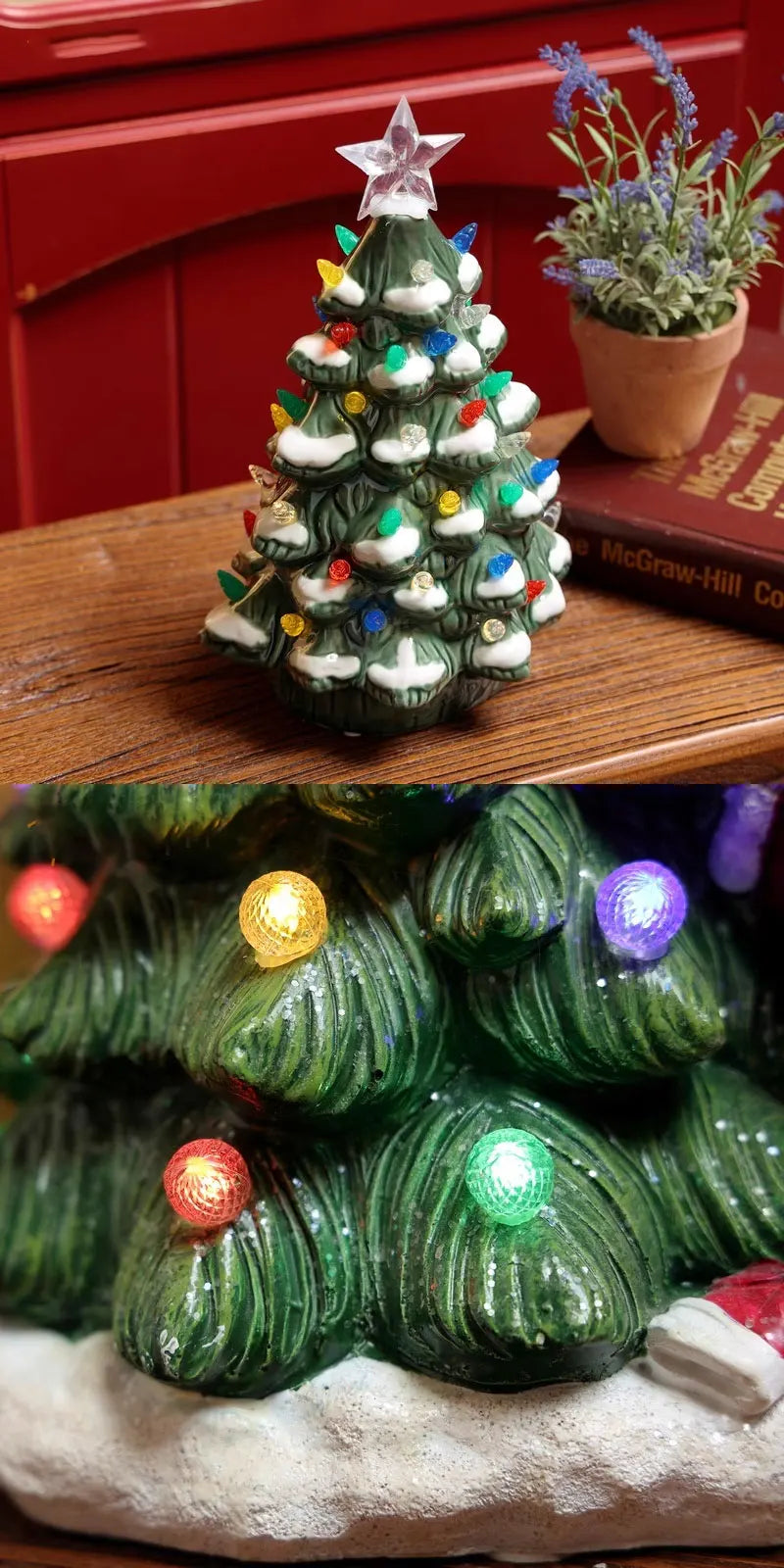 Ceramic Santa Claus & Christmas Tree Ornaments – Festive Christmas Decorations for Home