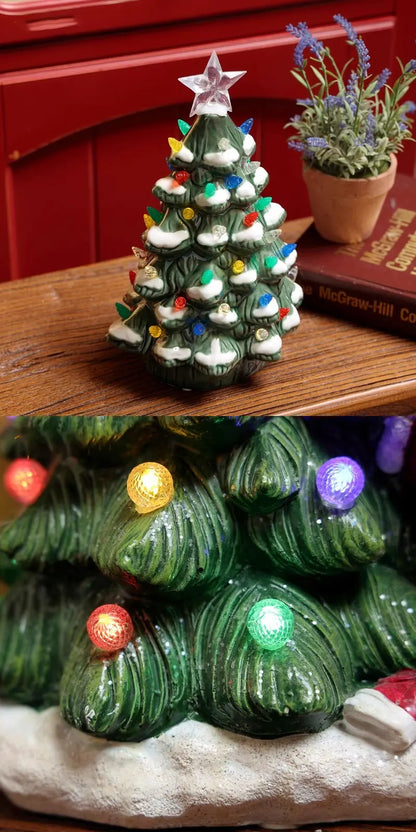 Ceramic Santa Claus & Christmas Tree Ornaments – Festive Christmas Decorations for Home