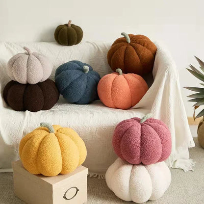 Large Halloween Pumpkin Plush Pillow – Soft Stuffed Pumpkin for Holiday & Seasonal Home Décor