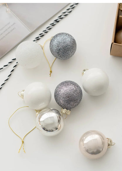 25pcs Small 4cm Champagne Glass Christmas Baubles – Mini Tree Ornaments for Xmas & New Year Party Décor