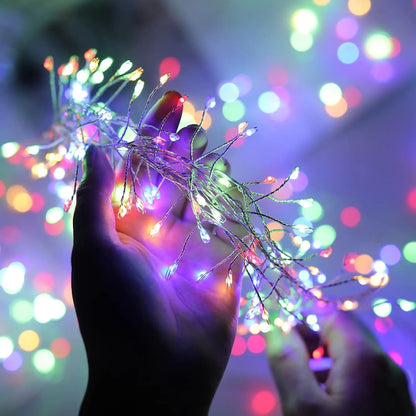 Firecracker Fairy Lights with Remote | Warm White USB String Lights for Winter & Christmas Decorating (3–9 m)