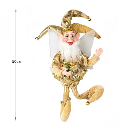 50cm Christmas Elf Doll – Festive Hanging or Standing Decoration for Home & Gifts