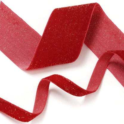 5 Metre Red Christmas Ribbon – Festive Decorative Ribbon for Trees, Gifts & Crafts