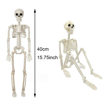 Halloween Posable Skeleton Decoration – Human-Shaped Fake Bone Horror Prop for Parties & Haunted Houses