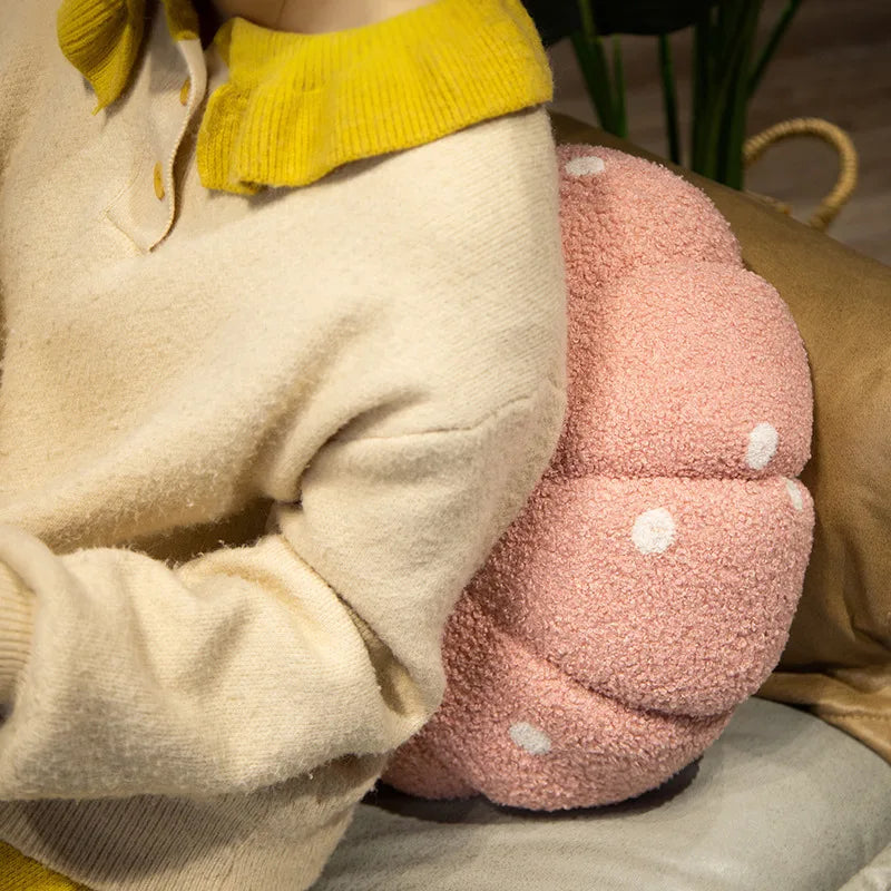 Large Halloween Pumpkin Plush Pillow – Soft Stuffed Pumpkin for Holiday & Seasonal Home Décor