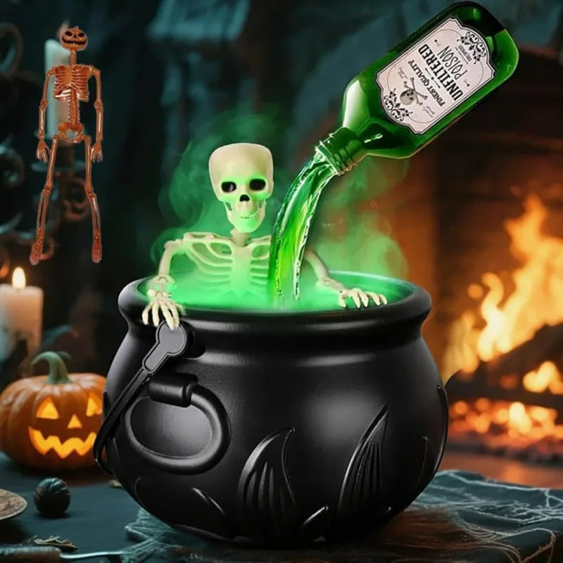 Magic Floating Bottle Diffuser – Dark Wizard Halloween Bowl Decoration for Indoor Home, Bar, and Party