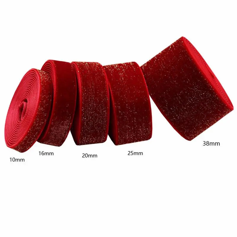 5 Metre Red Christmas Ribbon – Festive Decorative Ribbon for Trees, Gifts & Crafts