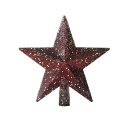 Colourful Glitter Star Tree Topper – Reusable Christmas Tree Decoration