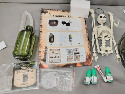 Magic Floating Bottle Diffuser – Dark Wizard Halloween Bowl Decoration for Indoor Home, Bar, and Party