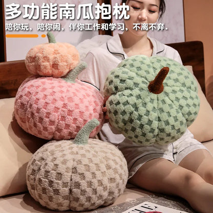 Large Halloween Pumpkin Plush Pillow – Soft Stuffed Pumpkin for Holiday & Seasonal Home Décor