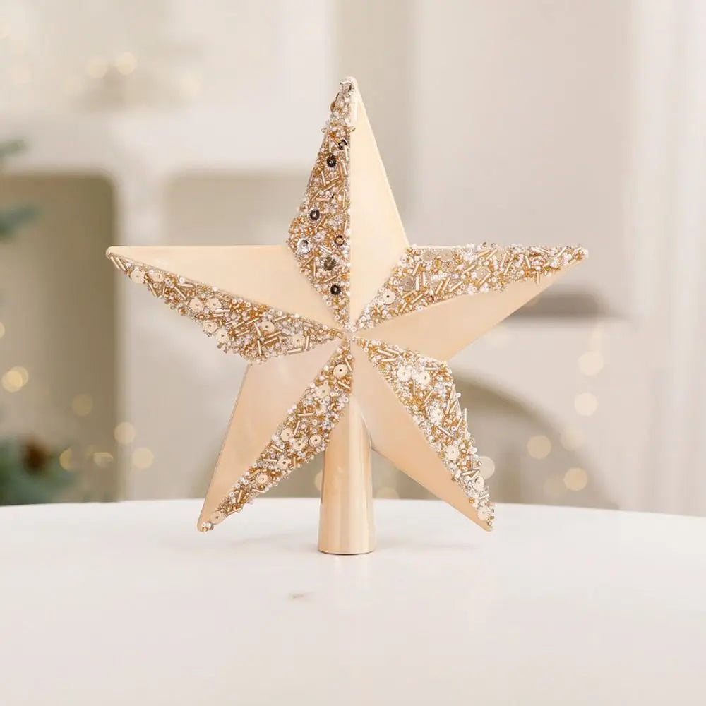 Colourful Glitter Star Tree Topper – Reusable Christmas Tree Decoration