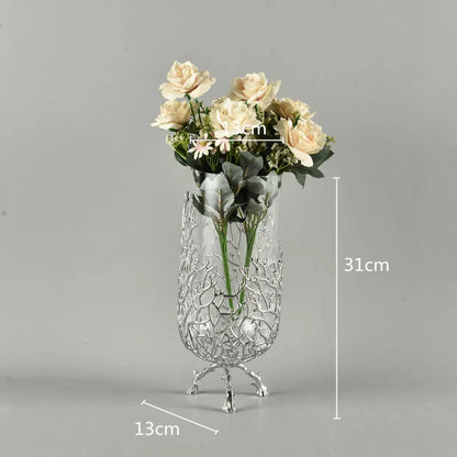 Luxury Imitation Coral Ornament & Vase – Crystal, Glass & Resin Ocean-Inspired Home Décor