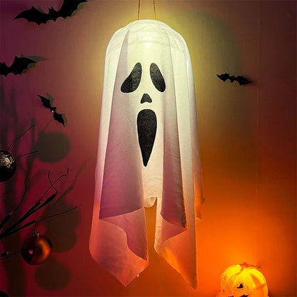 Halloween LED Ghost Hanging Light – Outdoor & Indoor Ghost Decoration for Home, Party, Bar & Horror Props