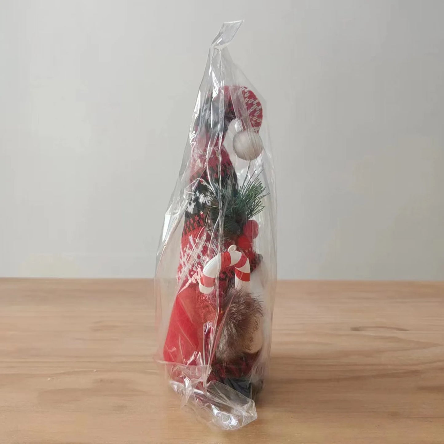 2pcs Santa Claus & Gnome Ornaments – Christmas Couple Doll Decorations for Home