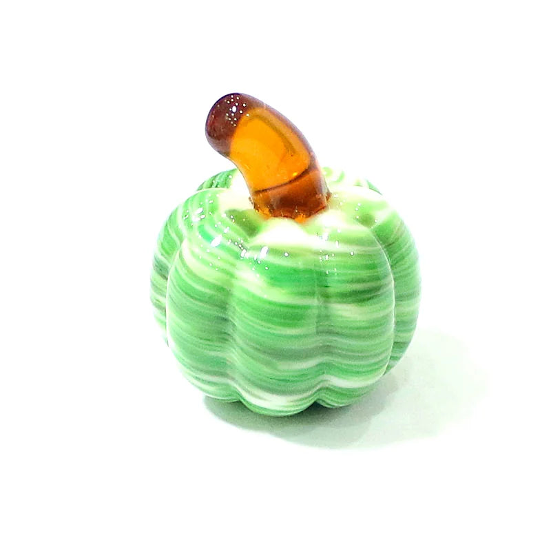 Mini Glass Pumpkin Figurines – Cute Halloween Table Ornaments, Autumn Home & Party Decorations
