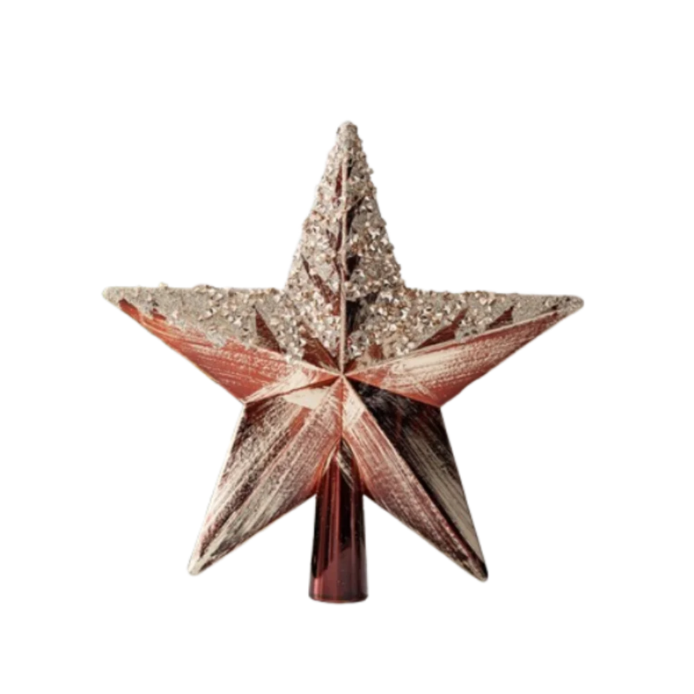 Colourful Glitter Star Tree Topper – Reusable Christmas Tree Decoration