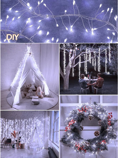 Firecracker Fairy Lights with Remote | Warm White USB String Lights for Winter & Christmas Decorating (3–9 m)