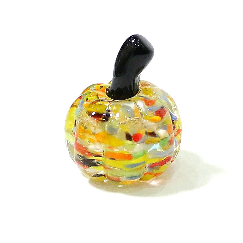 Mini Glass Pumpkin Figurines – Cute Halloween Table Ornaments, Autumn Home & Party Decorations