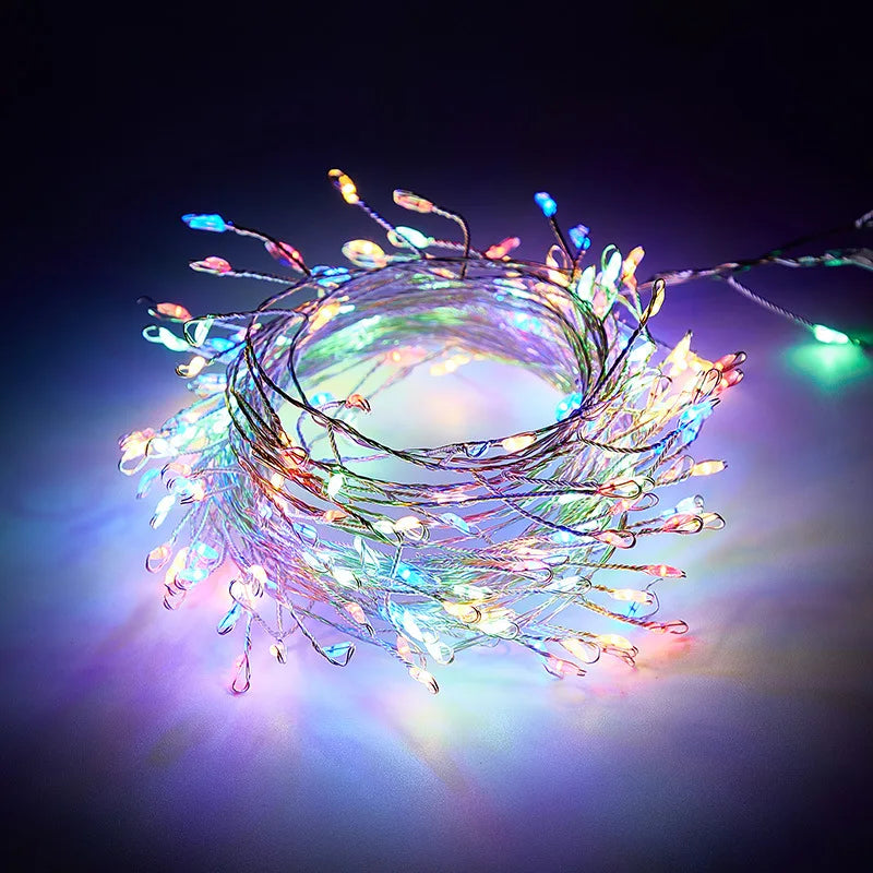 Firecracker Fairy Lights with Remote | Warm White USB String Lights for Winter & Christmas Decorating (3–9 m)