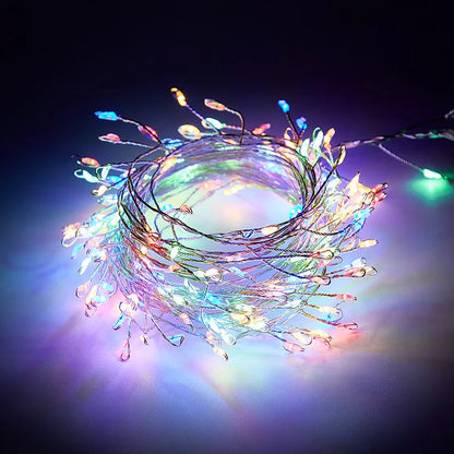 Firecracker Fairy Lights with Remote | Warm White USB String Lights for Winter & Christmas Decorating (3–9 m)
