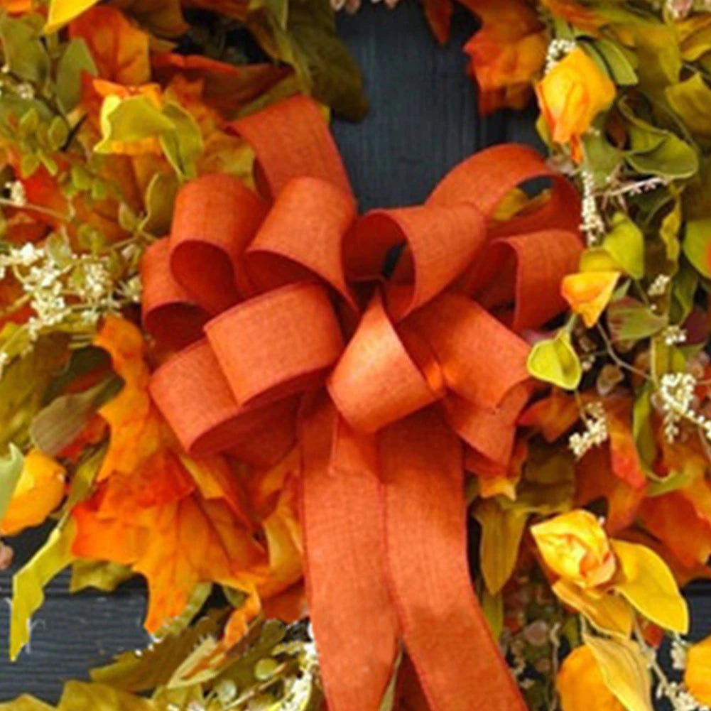 Thanksgiving Maple Leaf Wreath – Hanging Front Door, Wall, Home & Restaurant Fall Decoration