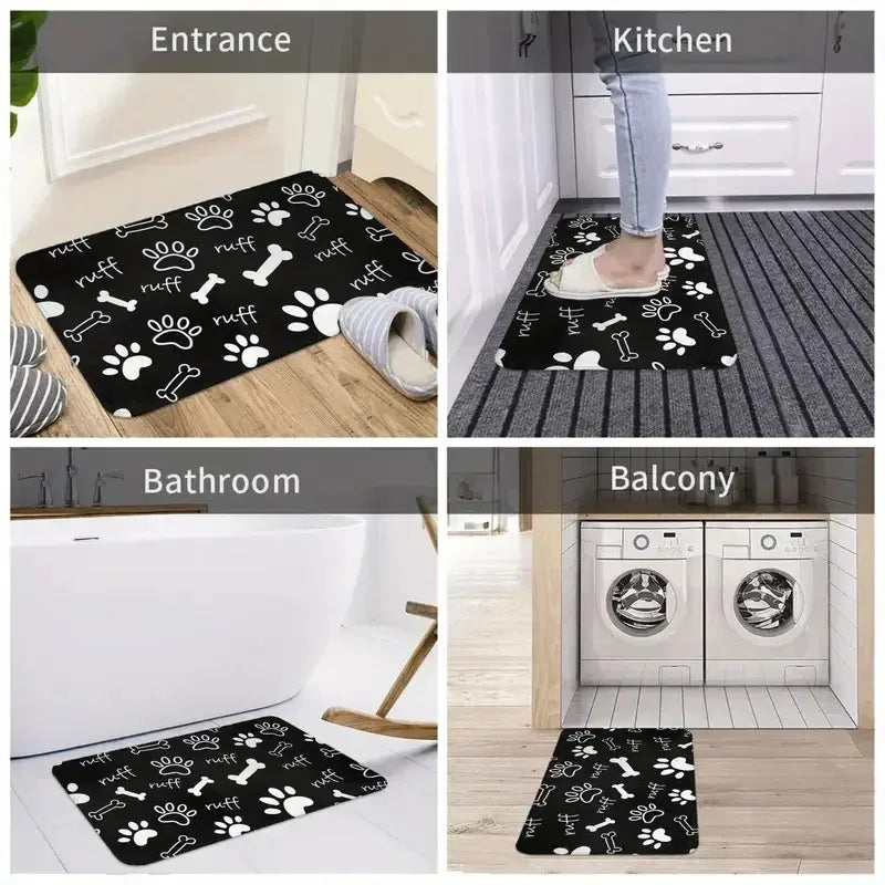 Halloween & Autumn/Fall Floor Mat – Anti-Slip Entry Door Rug for Kitchen, Outdoor Patio & Holiday Home Décor