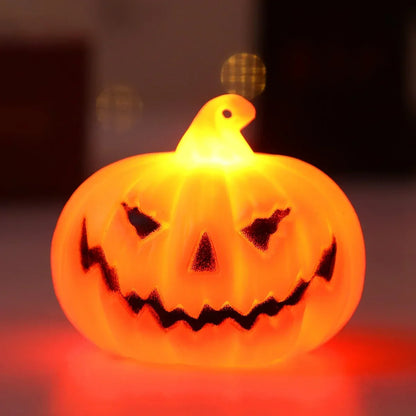 1–15PCS Halloween LED Pumpkin Lights – Smiley Face Pumpkins for Indoor & Outdoor Party, Home, and Garden Décor