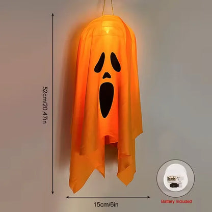 Halloween LED Ghost Hanging Light – Outdoor & Indoor Ghost Decoration for Home, Party, Bar & Horror Props