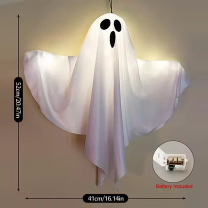 Halloween LED Ghost Hanging Light – Outdoor & Indoor Ghost Decoration for Home, Party, Bar & Horror Props