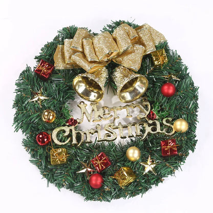 30cm Christmas Wreath – Festive Wreath for Front Door, Window & Home Décor