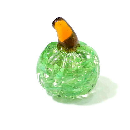 Mini Glass Pumpkin Figurines – Cute Halloween Table Ornaments, Autumn Home & Party Decorations