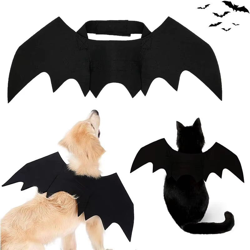 Pet Cat Costume – Bat Wings Cosplay Outfit for Cats & Small Pets, Halloween Costume