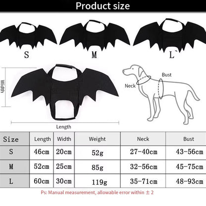 Pet Cat Costume – Bat Wings Cosplay Outfit for Cats & Small Pets, Halloween Costume